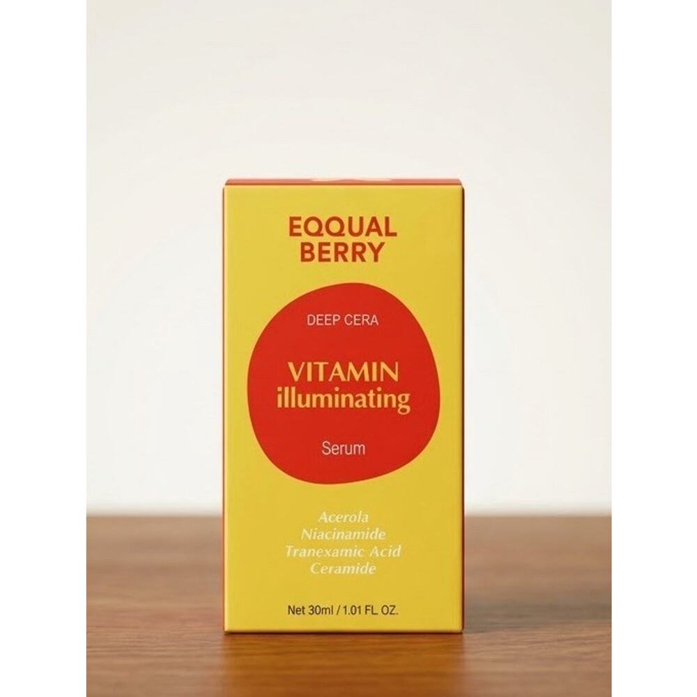 EQQUALBERRY DEEP CERA Vitamin Illuminating Serum 30ml / 1.01 fl oz/ Slightly